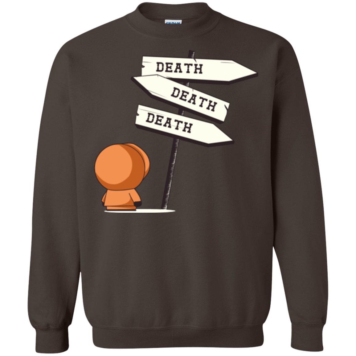 Sweatshirts Dark Chocolate / Small DEATH TINY Crewneck Sweatshirt