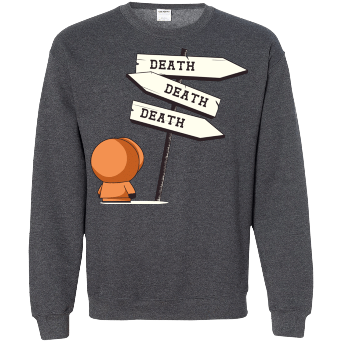 Sweatshirts Dark Heather / Small DEATH TINY Crewneck Sweatshirt