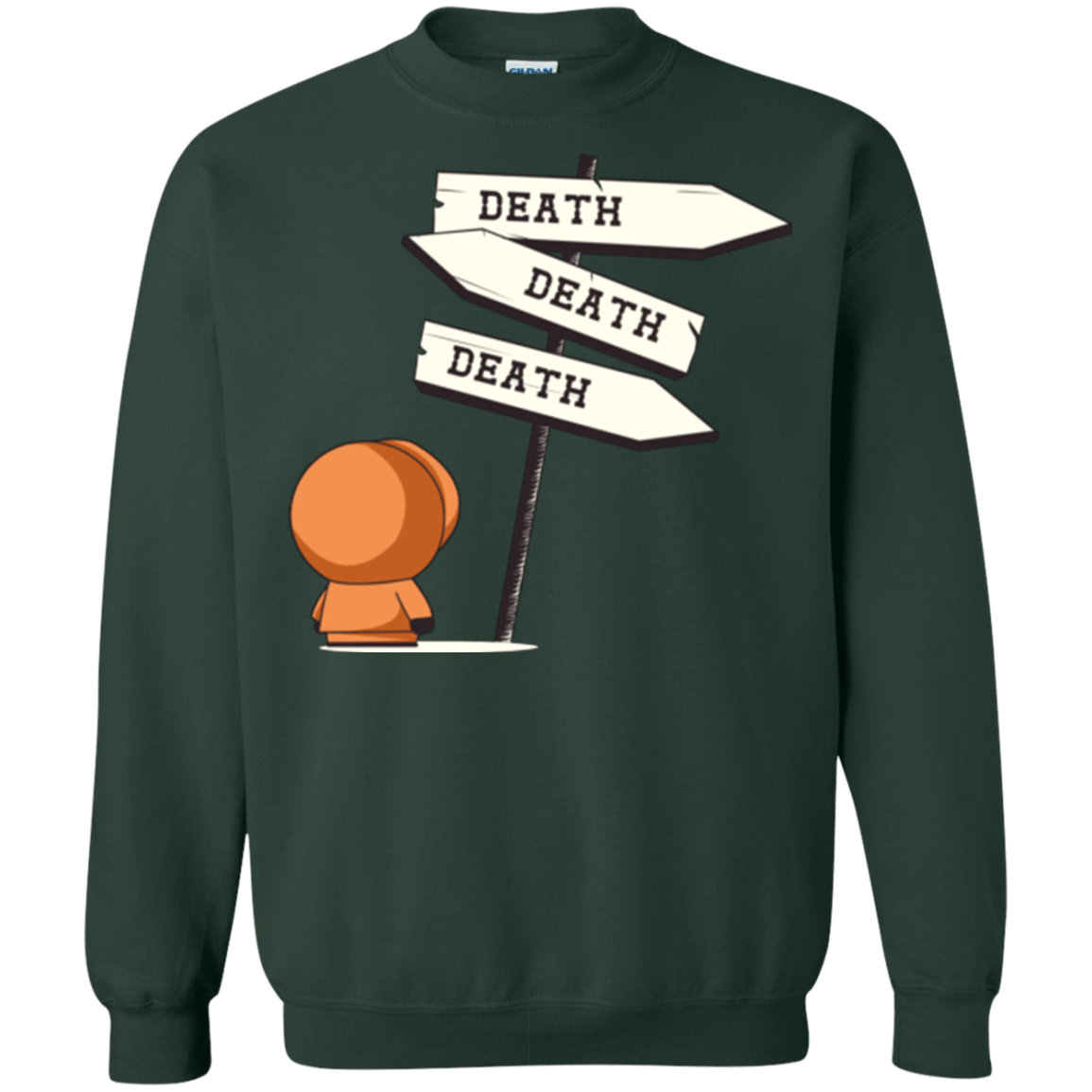 Sweatshirts Forest Green / Small DEATH TINY Crewneck Sweatshirt