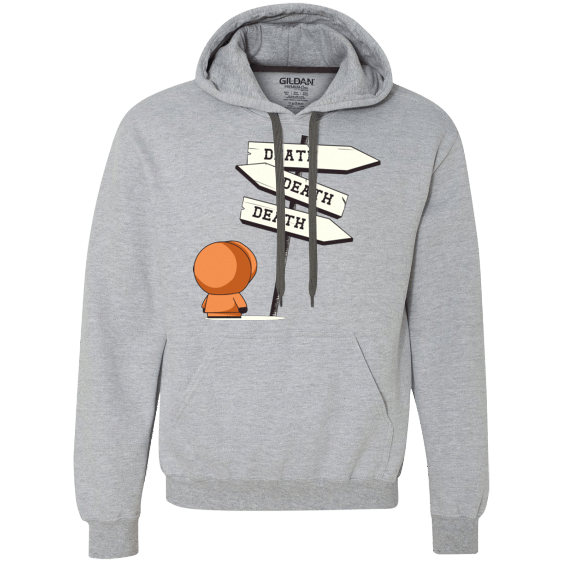 Sweatshirts Sport Grey / Small DEATH TINY Premium Fleece Hoodie