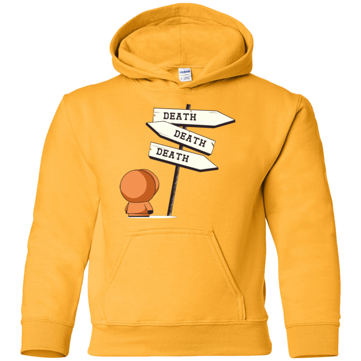 Sweatshirts Gold / YS DEATH TINY Youth Hoodie