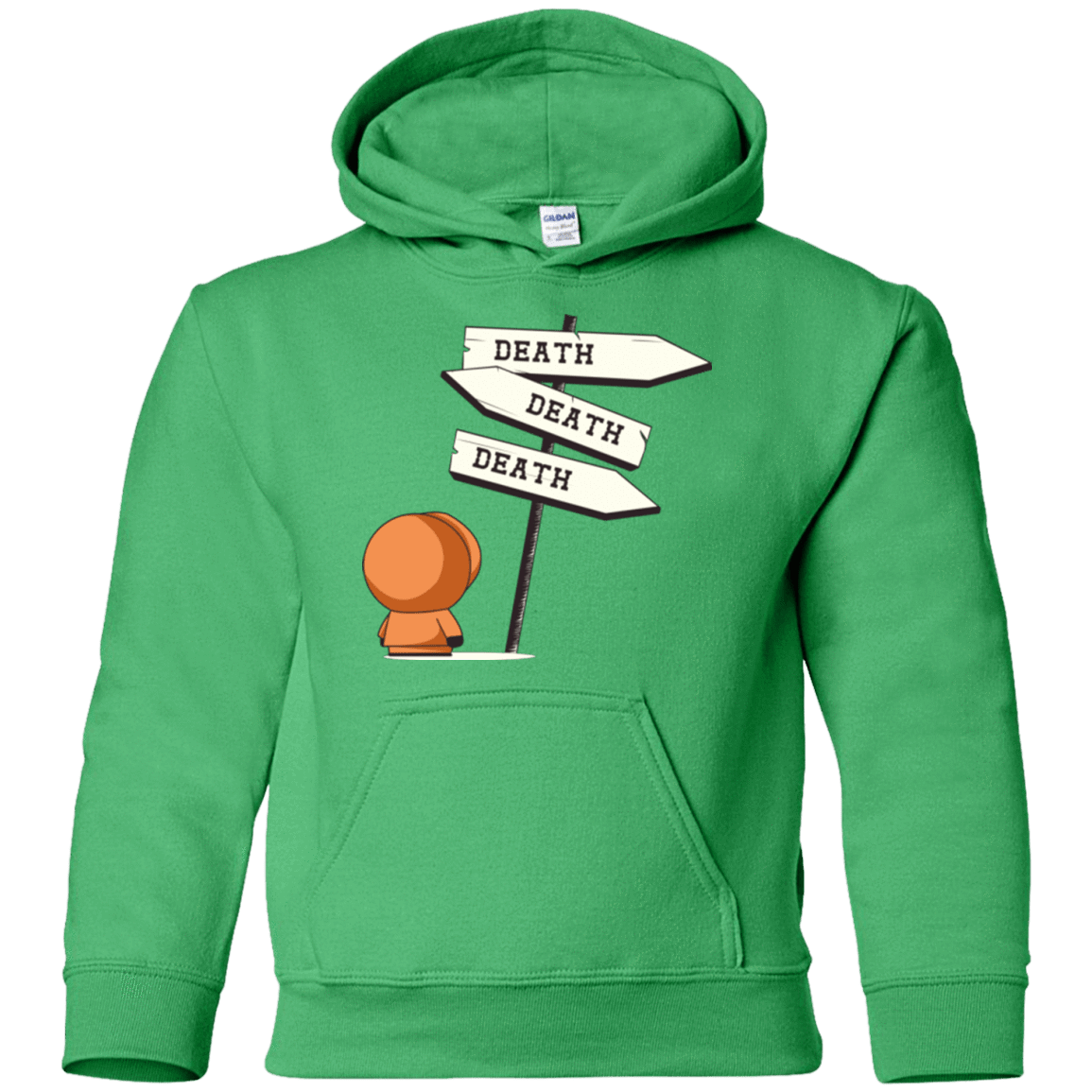 Sweatshirts Irish Green / YS DEATH TINY Youth Hoodie