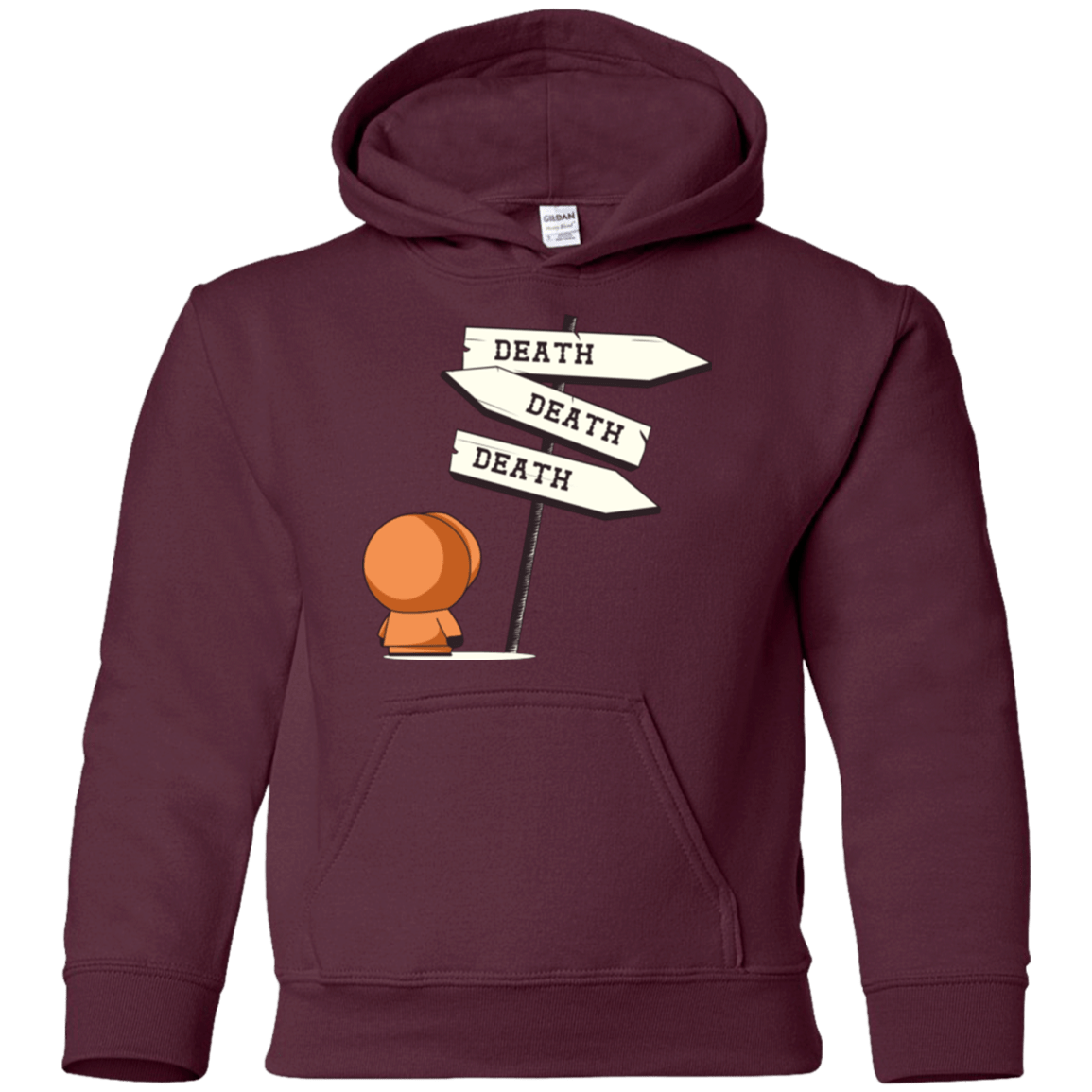 Sweatshirts Maroon / YS DEATH TINY Youth Hoodie