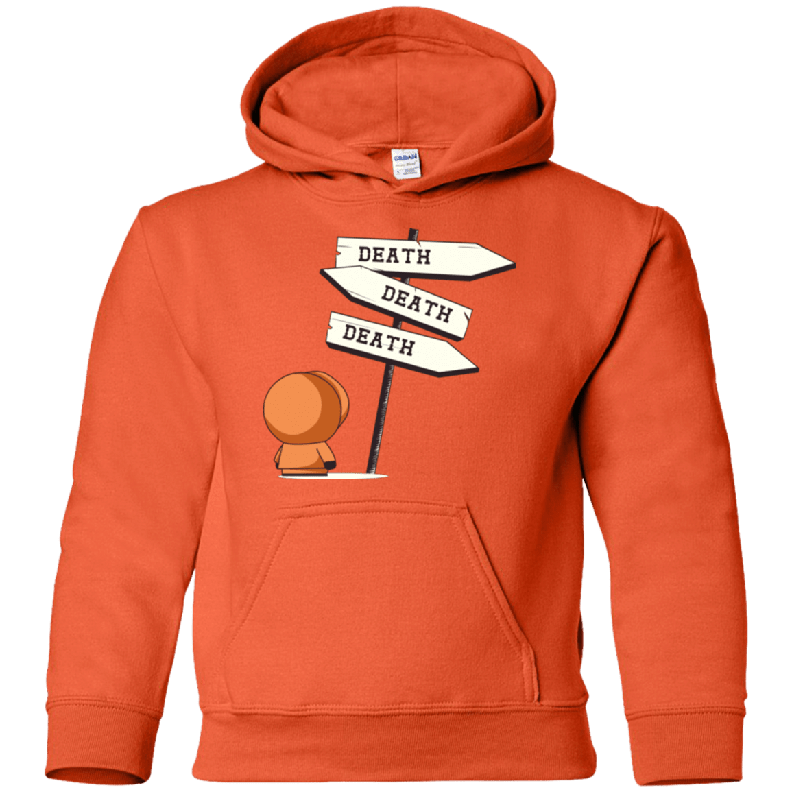 Sweatshirts Orange / YS DEATH TINY Youth Hoodie