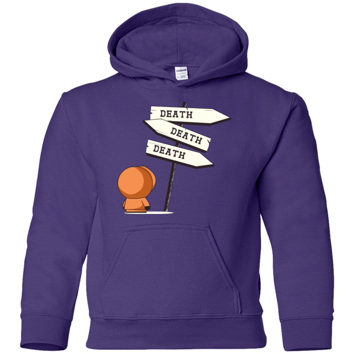 Sweatshirts Purple / YS DEATH TINY Youth Hoodie