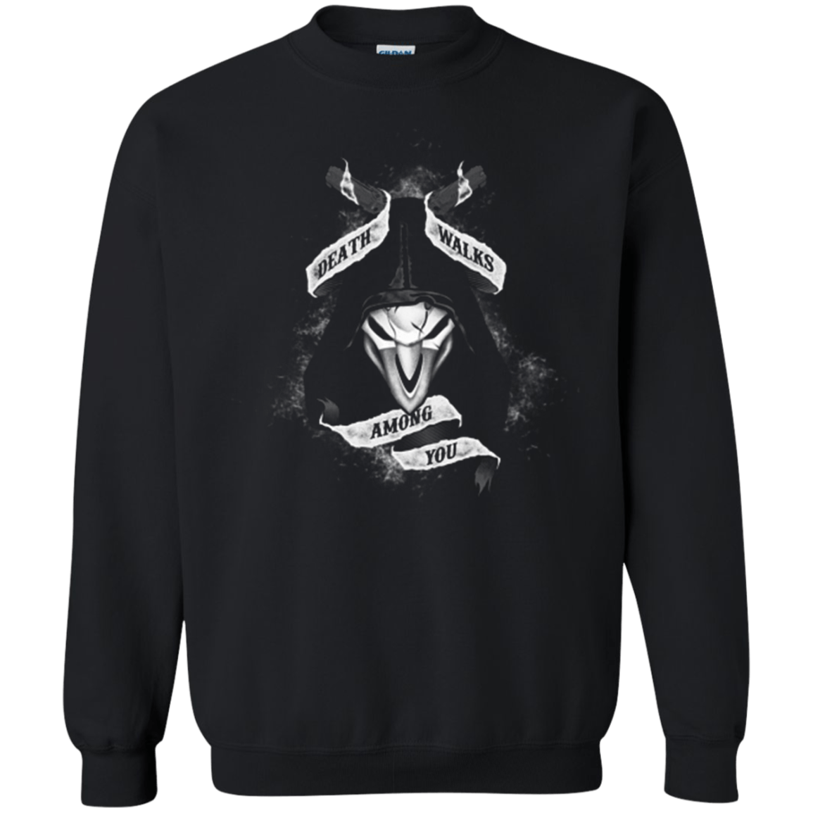 Sweatshirts Black / Small Death Walks Among You Crewneck Sweatshirt