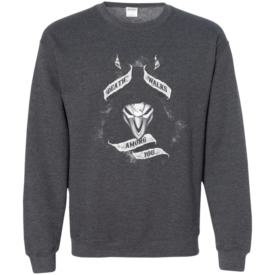 Sweatshirts Dark Heather / Small Death Walks Among You Crewneck Sweatshirt