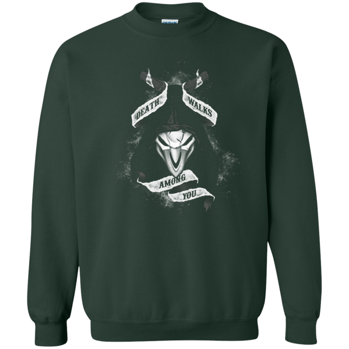 Sweatshirts Forest Green / Small Death Walks Among You Crewneck Sweatshirt