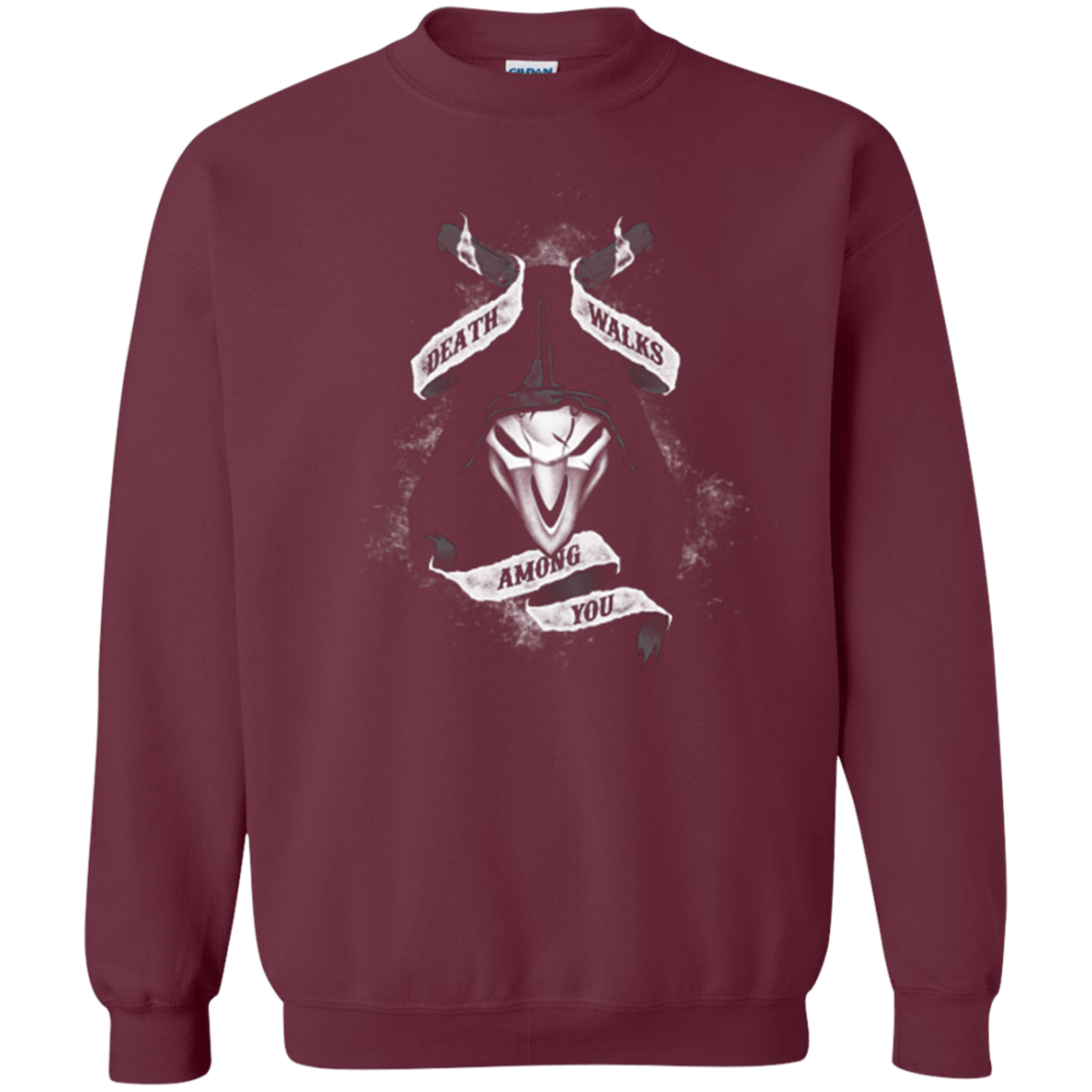 Sweatshirts Maroon / Small Death Walks Among You Crewneck Sweatshirt