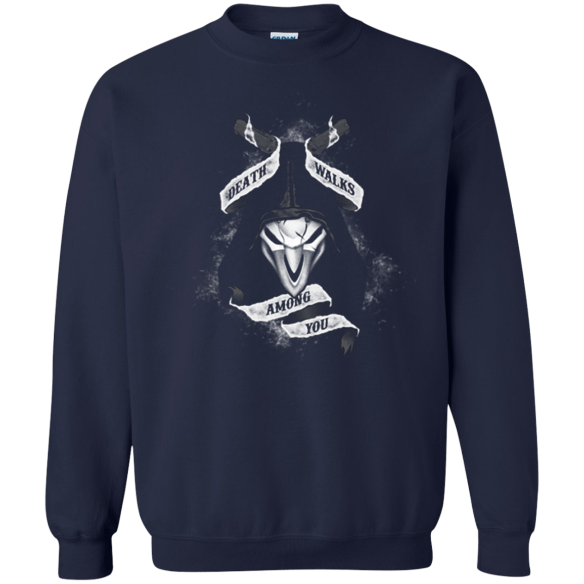 Sweatshirts Navy / Small Death Walks Among You Crewneck Sweatshirt