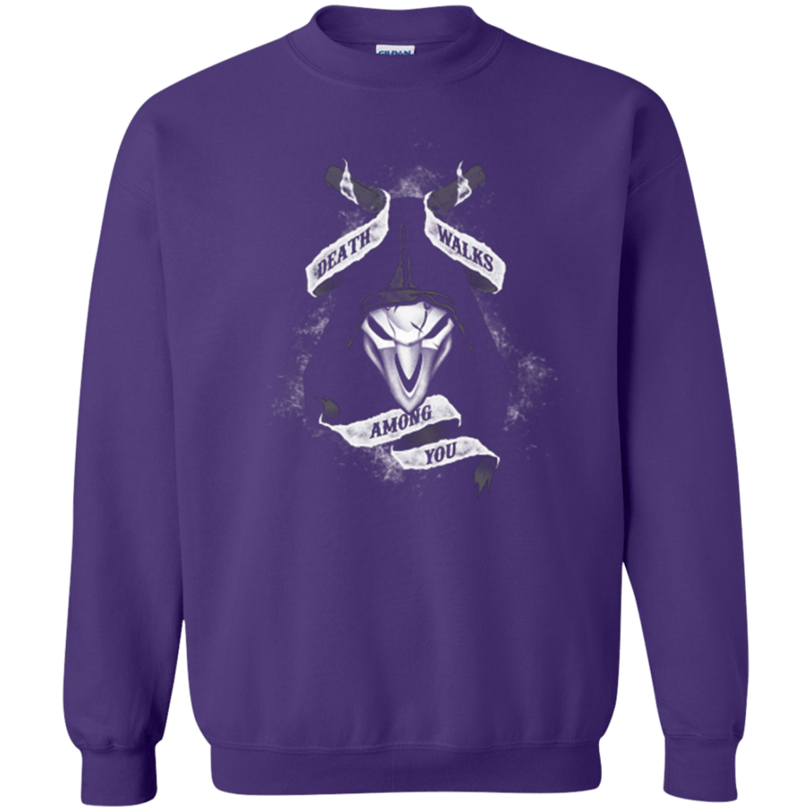 Sweatshirts Purple / Small Death Walks Among You Crewneck Sweatshirt
