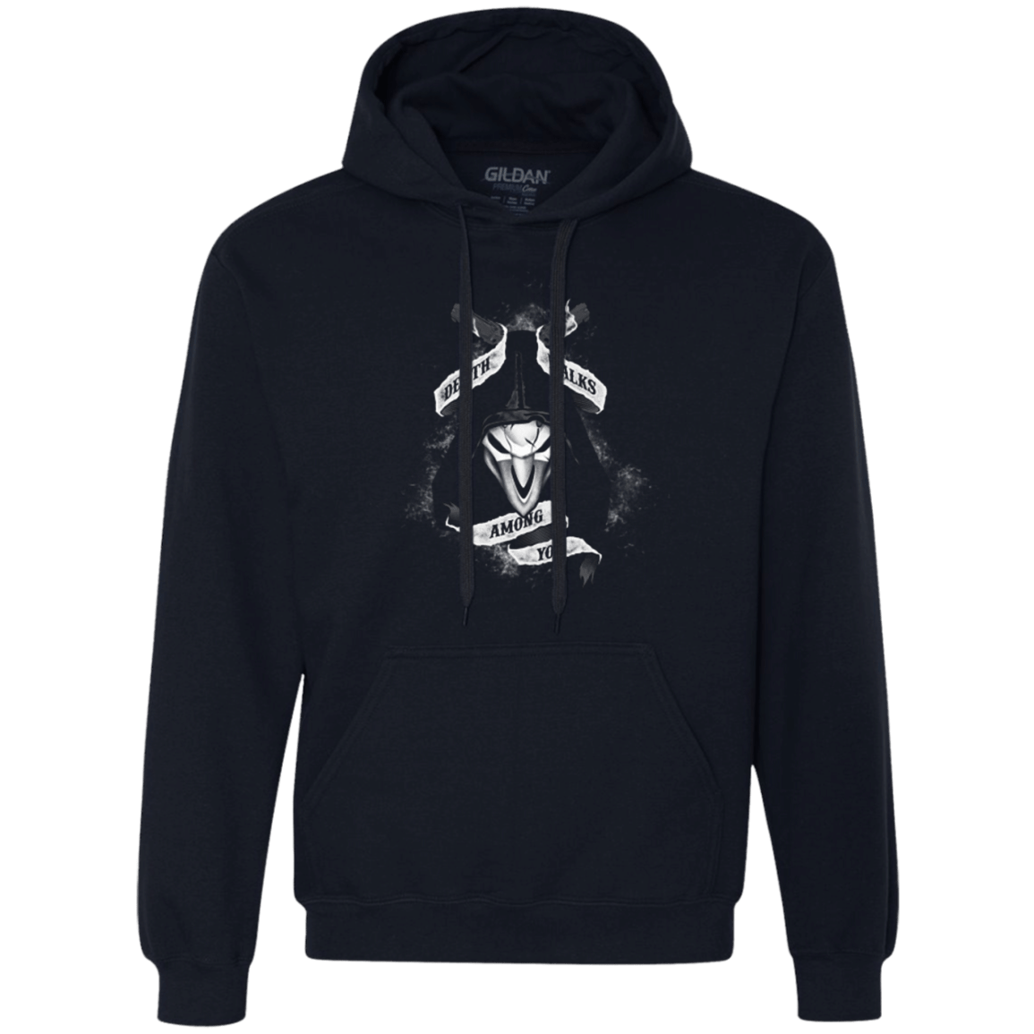 Sweatshirts Navy / Small Death Walks Among You Premium Fleece Hoodie