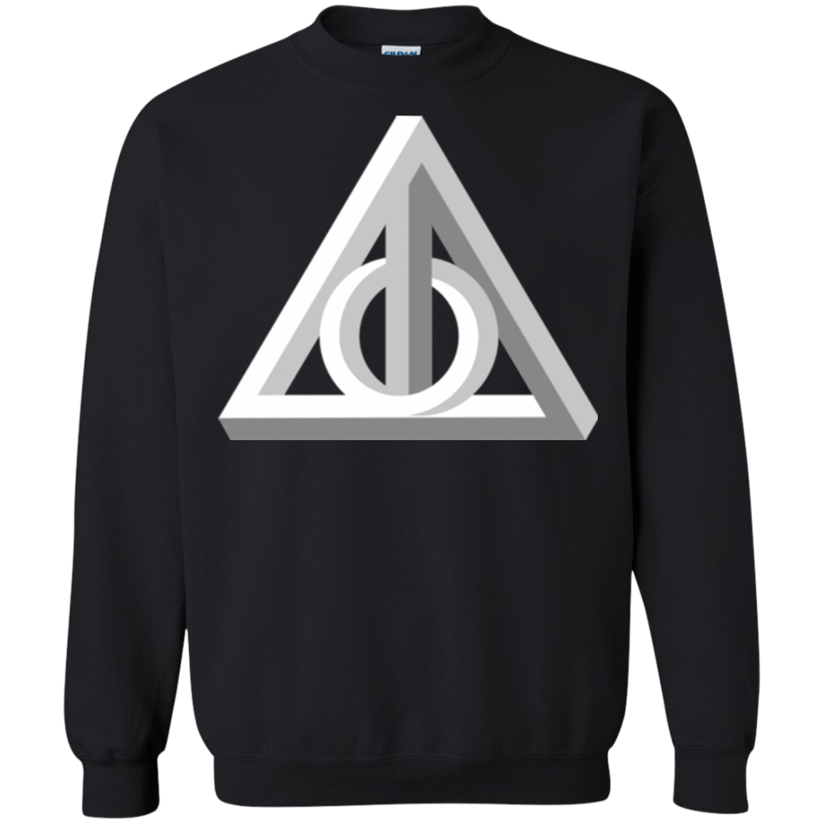 Sweatshirts Black / Small Deathly Impossible Hallows Crewneck Sweatshirt