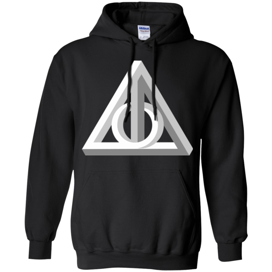 Sweatshirts Black / Small Deathly Impossible Hallows Pullover Hoodie