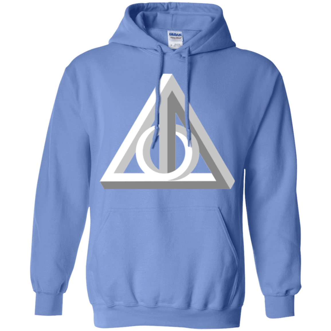 Sweatshirts Carolina Blue / Small Deathly Impossible Hallows Pullover Hoodie