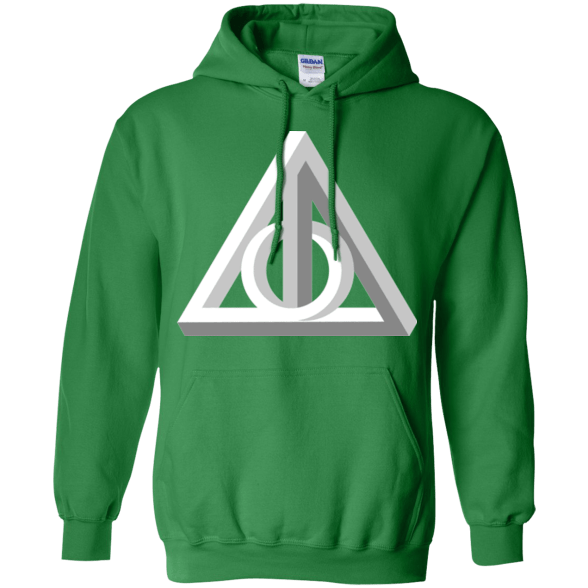 Sweatshirts Irish Green / Small Deathly Impossible Hallows Pullover Hoodie