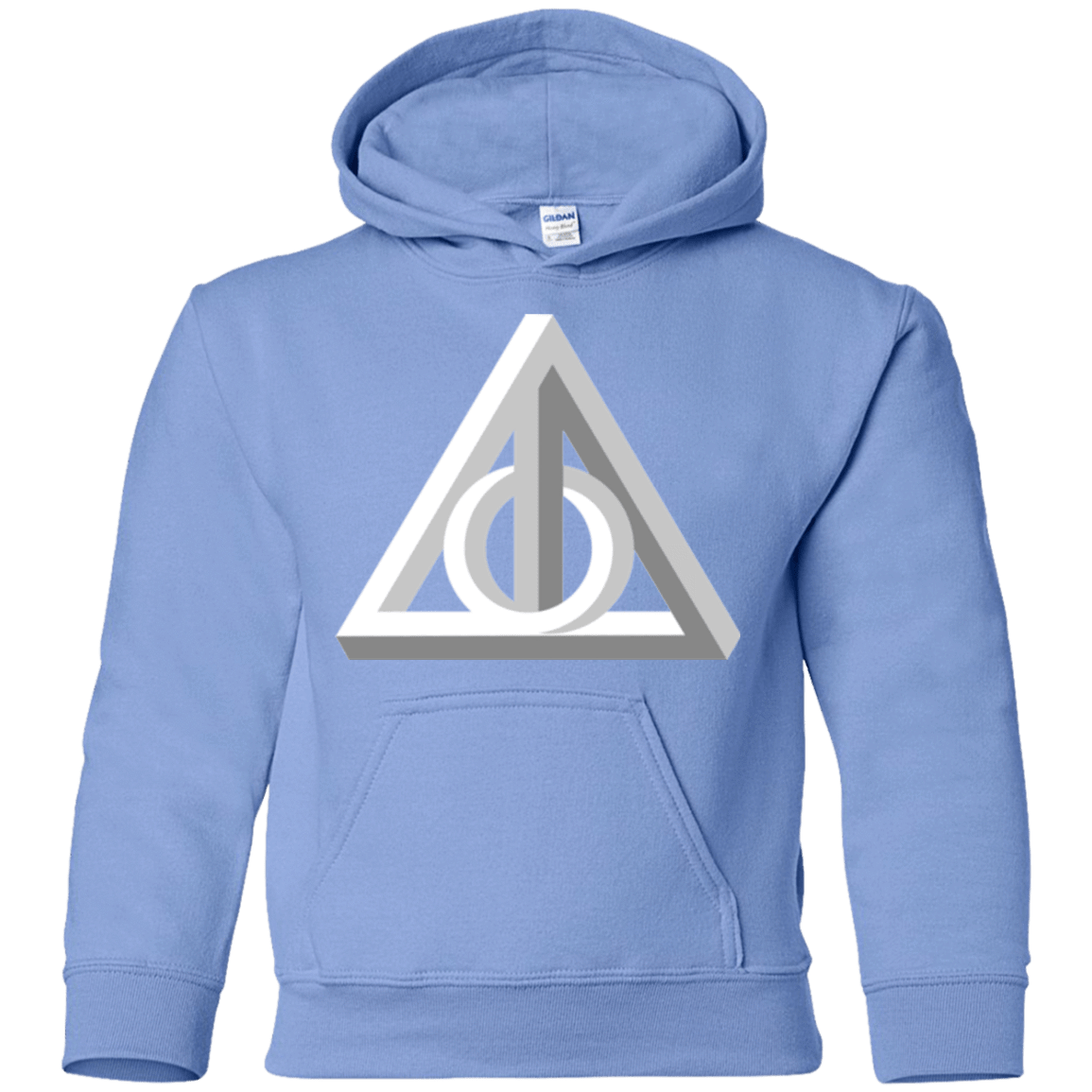 Sweatshirts Carolina Blue / YS Deathly Impossible Hallows Youth Hoodie