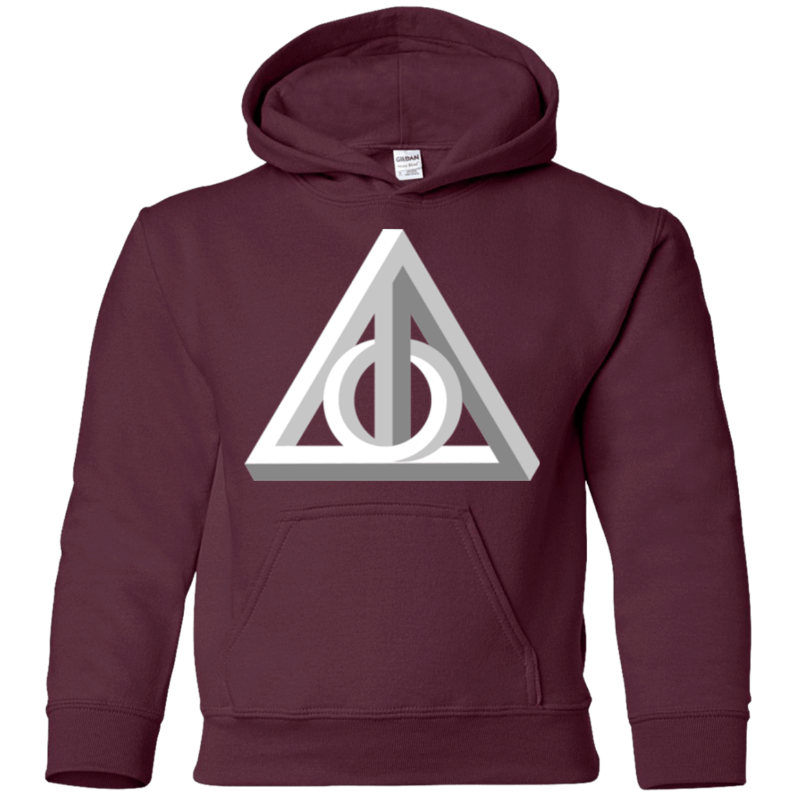 Sweatshirts Maroon / YS Deathly Impossible Hallows Youth Hoodie