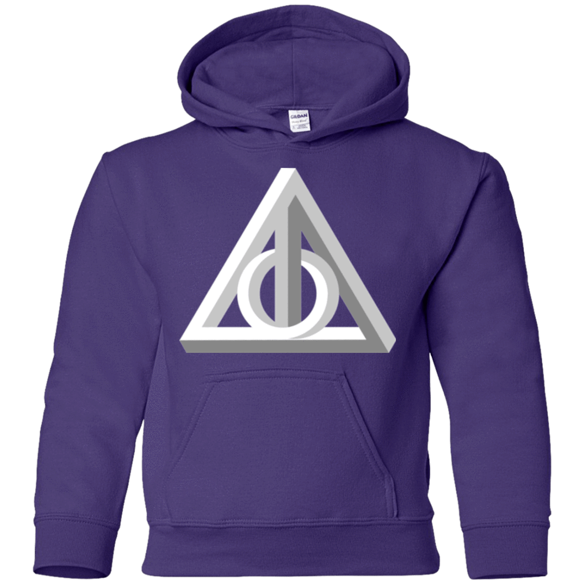 Sweatshirts Purple / YS Deathly Impossible Hallows Youth Hoodie