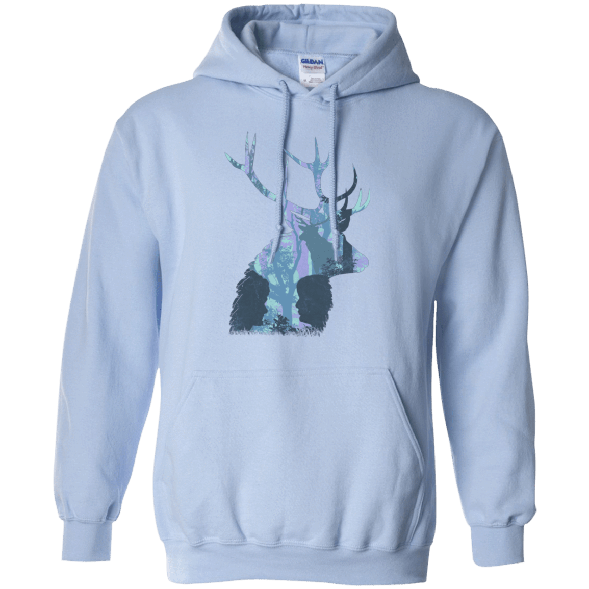 Sweatshirts Light Blue / Small Deer Cannibal Pullover Hoodie