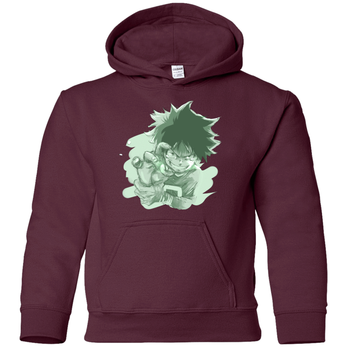 Sweatshirts Maroon / YS Deku Sketch Youth Hoodie