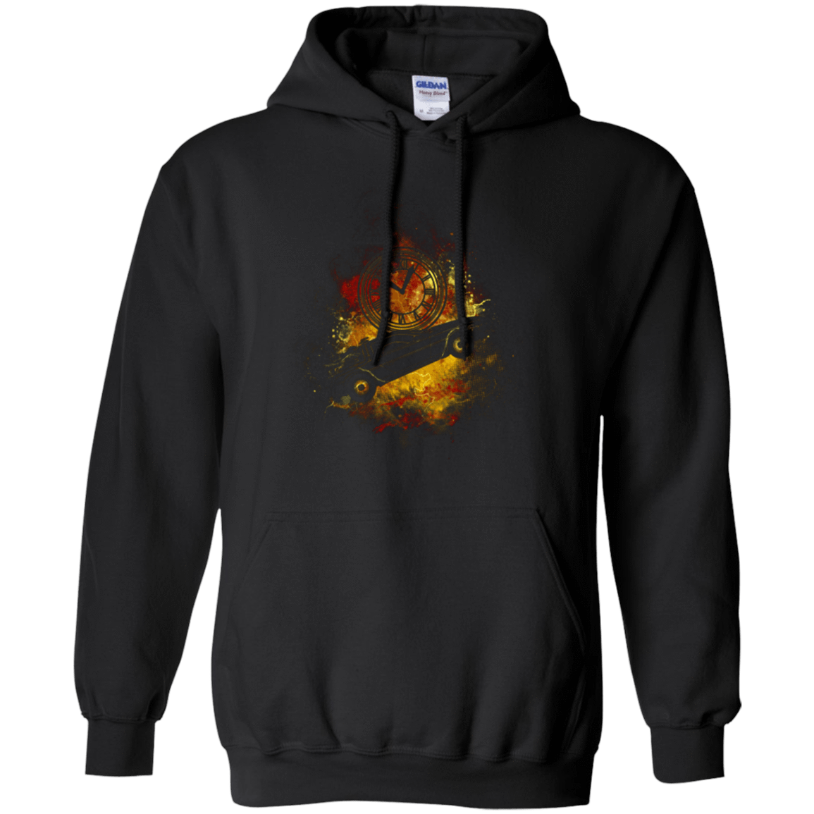 Sweatshirts Black / Small DELOREAN ART Pullover Hoodie