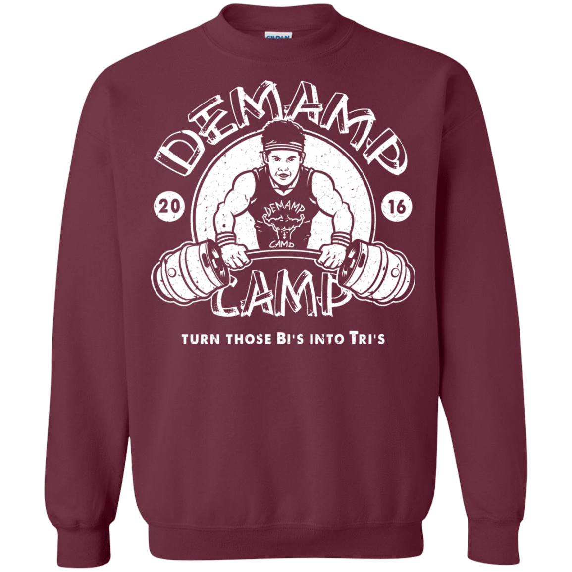 Sweatshirts Maroon / Small Demamp Camp Crewneck Sweatshirt