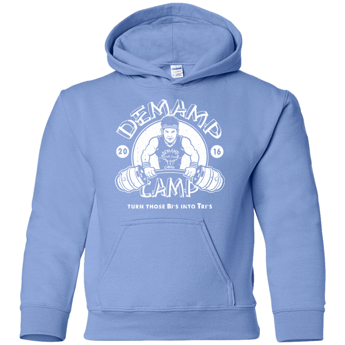 Sweatshirts Carolina Blue / YS Demamp Camp Youth Hoodie