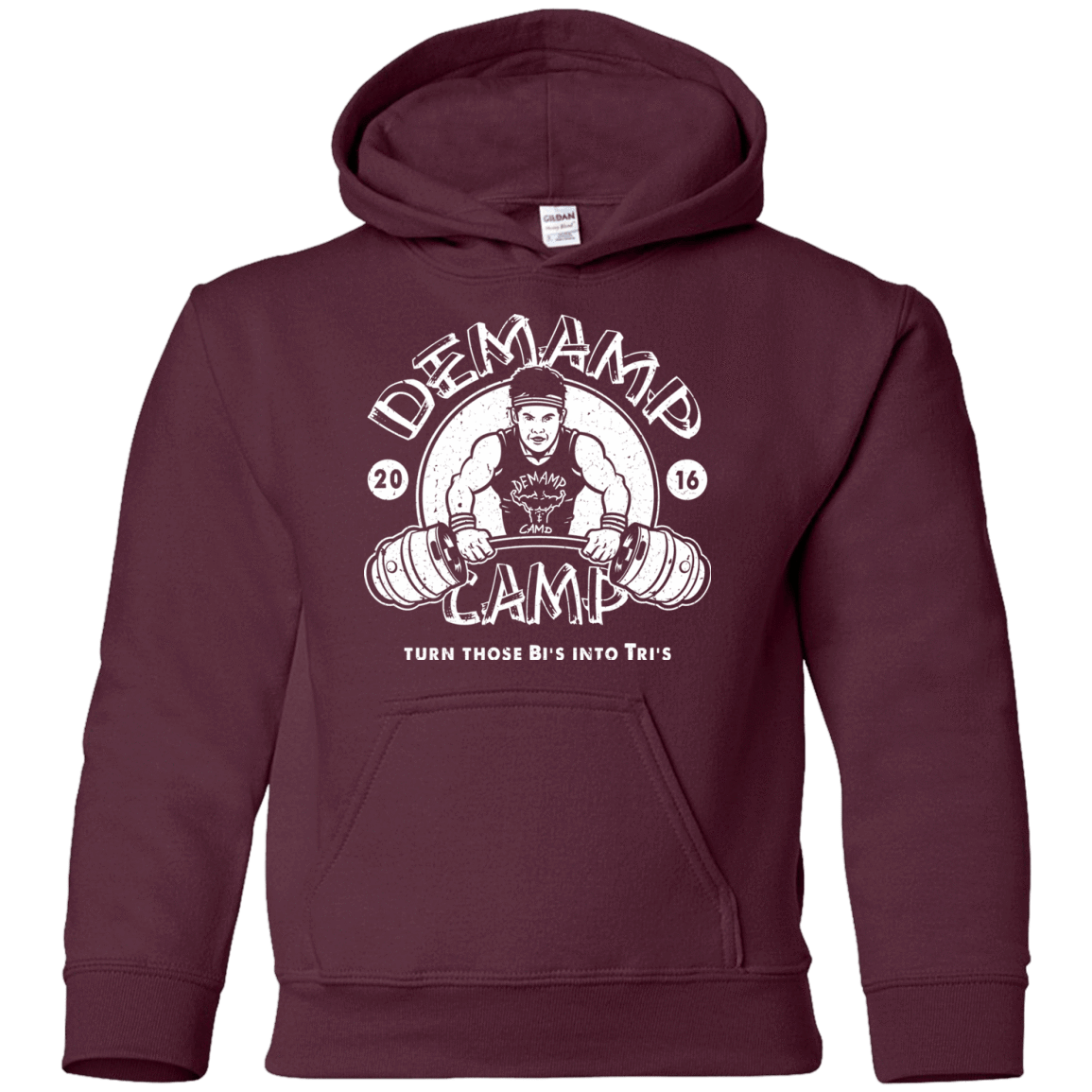 Sweatshirts Maroon / YS Demamp Camp Youth Hoodie
