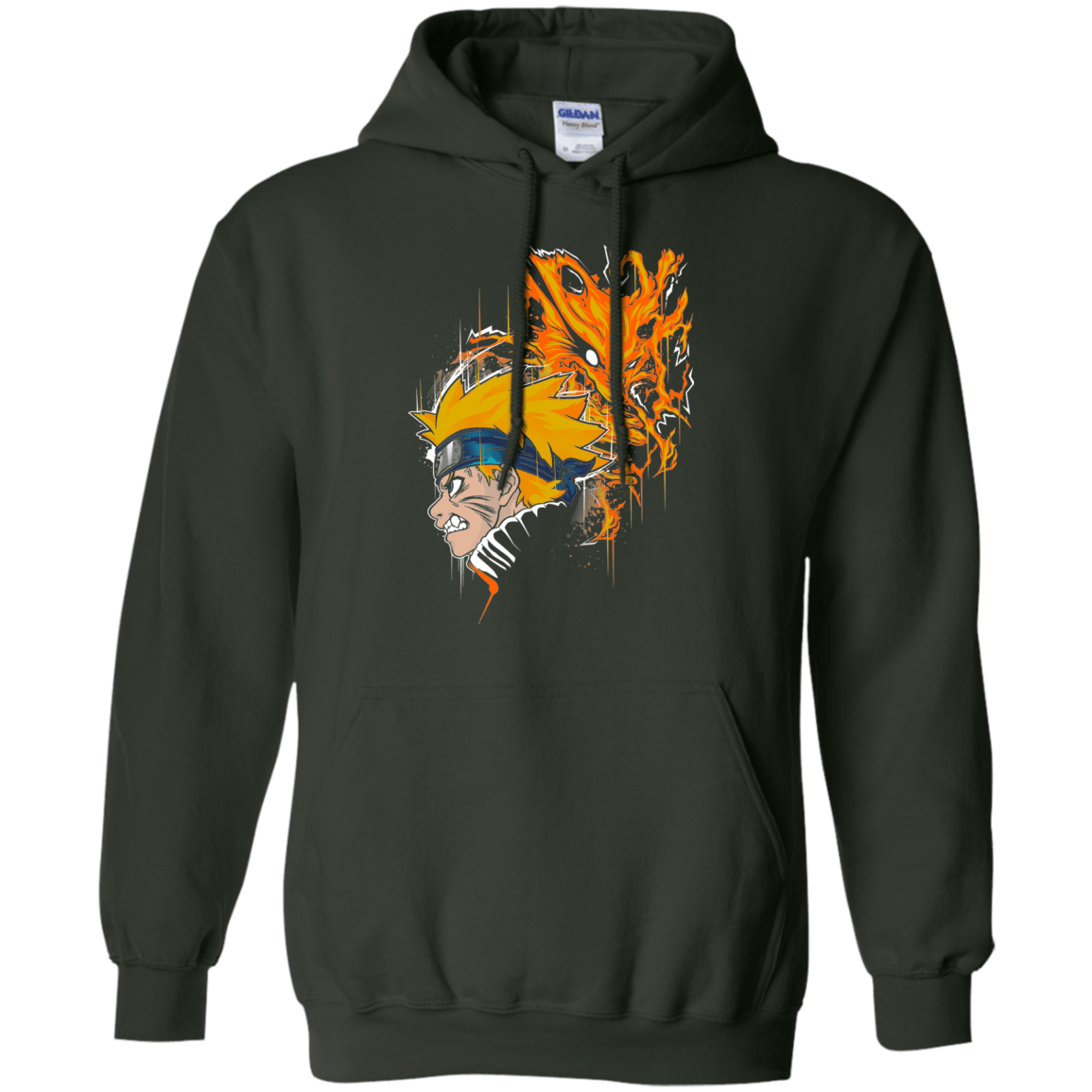 Sweatshirts Forest Green / S Demon Fox Pullover Hoodie