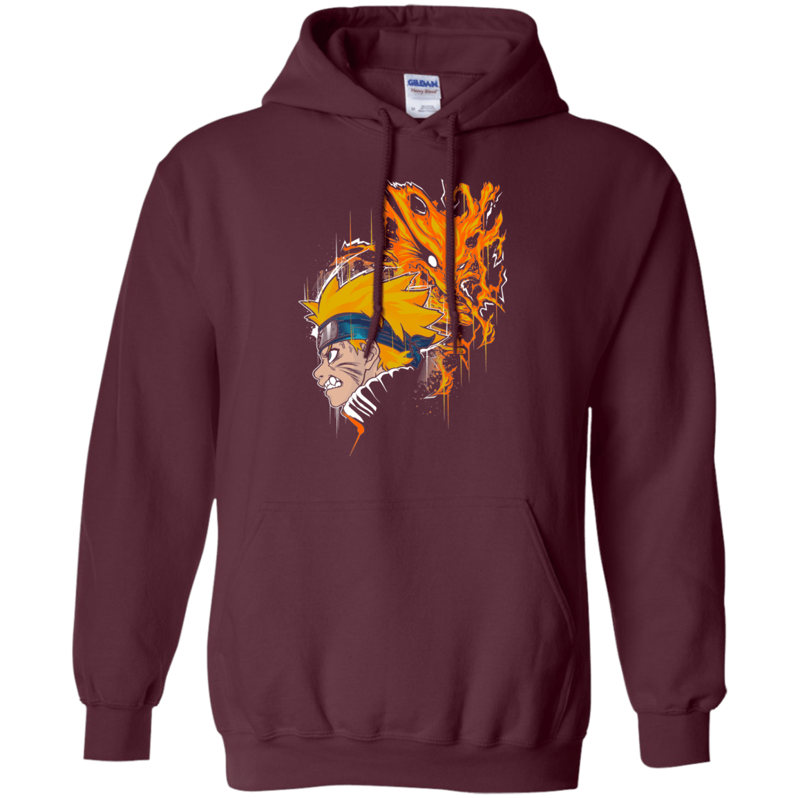 Sweatshirts Maroon / S Demon Fox Pullover Hoodie