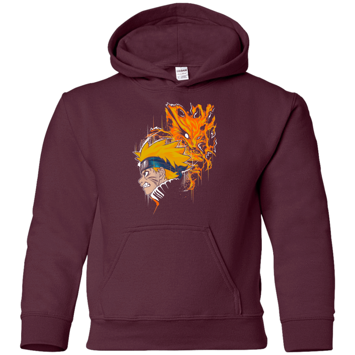 Sweatshirts Maroon / YS Demon Fox Youth Hoodie