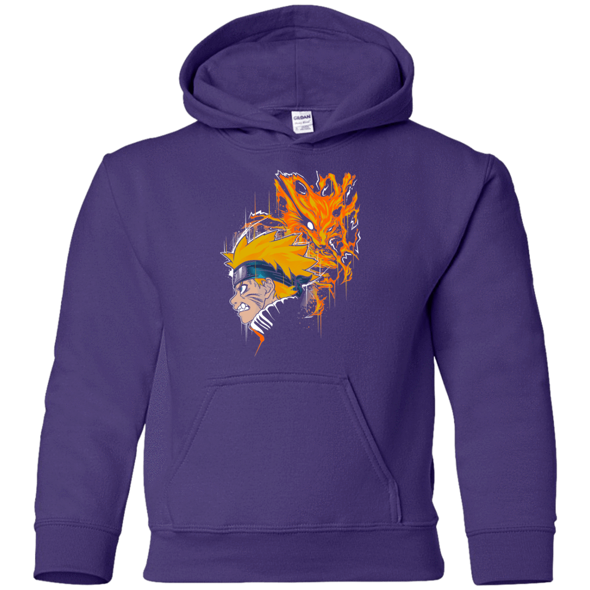 Sweatshirts Purple / YS Demon Fox Youth Hoodie