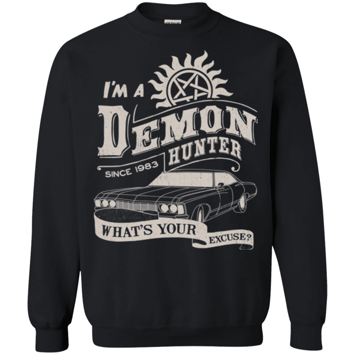 Sweatshirts Black / Small Demon Hunter (1) Crewneck Sweatshirt