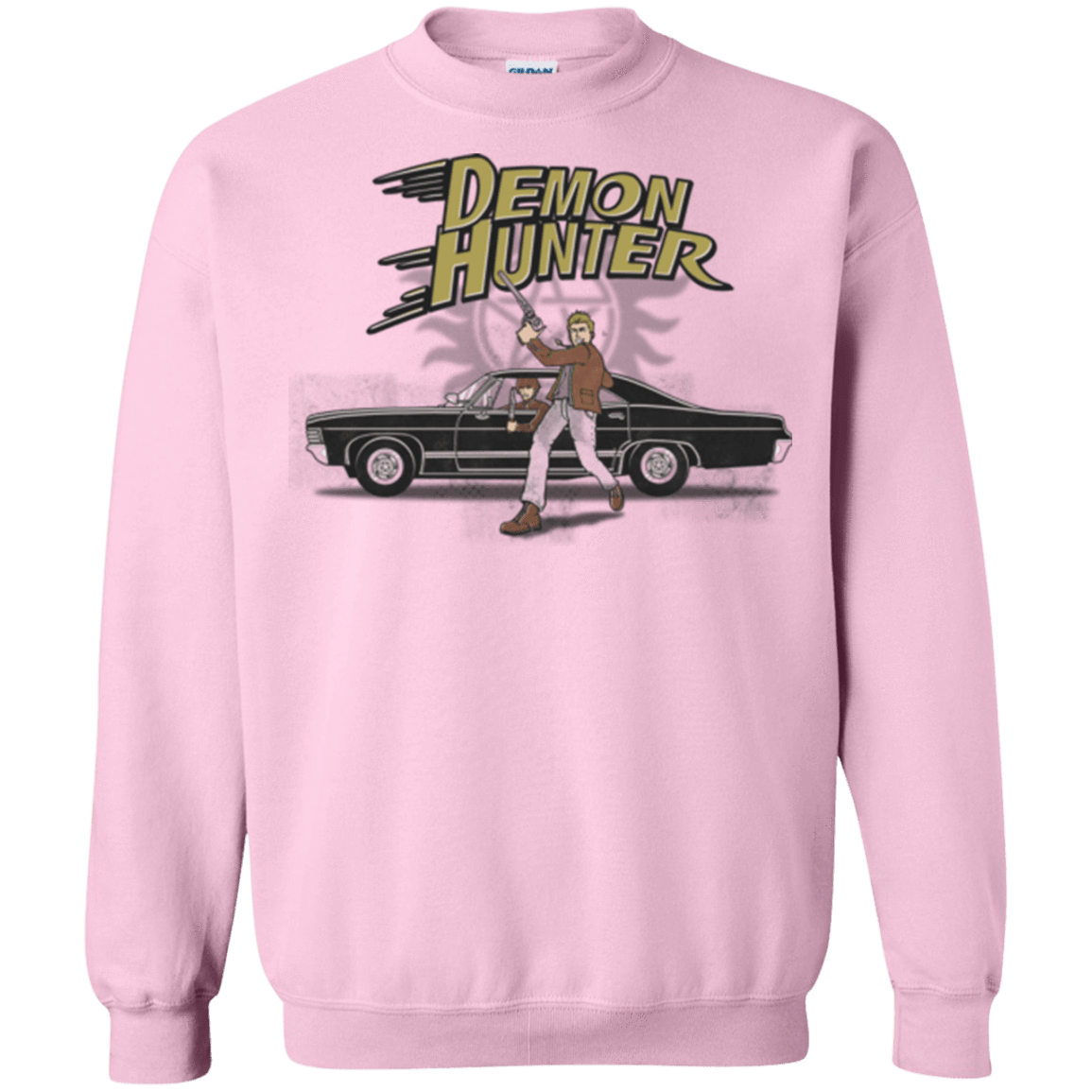 Sweatshirts Light Pink / Small Demon Hunter Crewneck Sweatshirt
