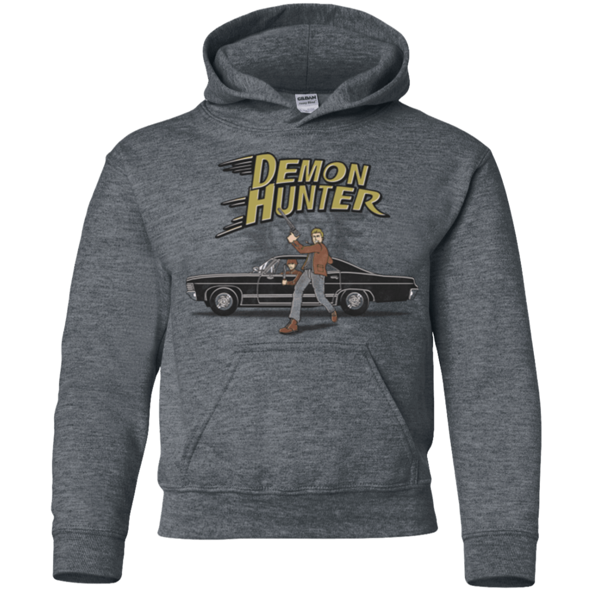 Sweatshirts Dark Heather / YS Demon Hunter Youth Hoodie
