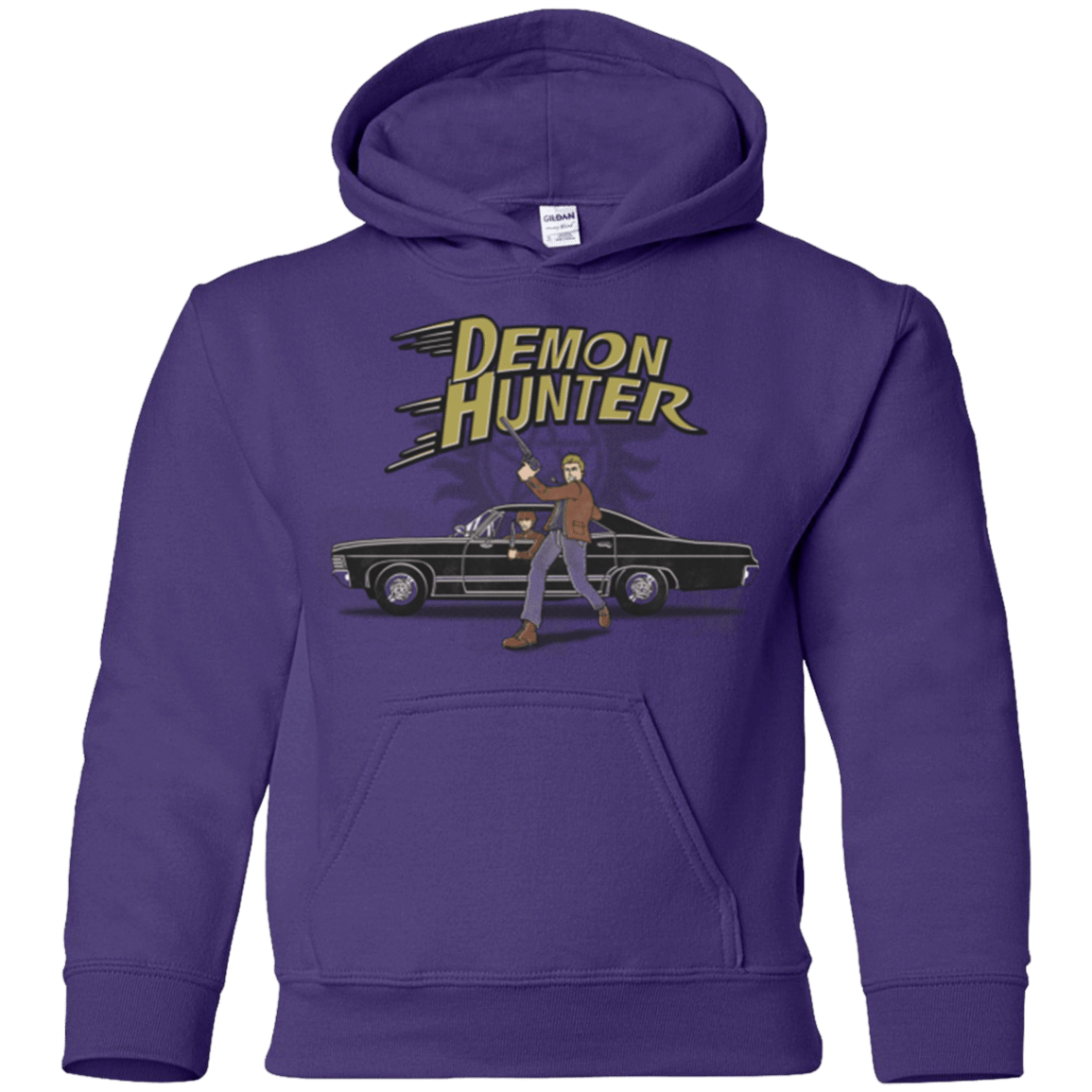 Sweatshirts Purple / YS Demon Hunter Youth Hoodie