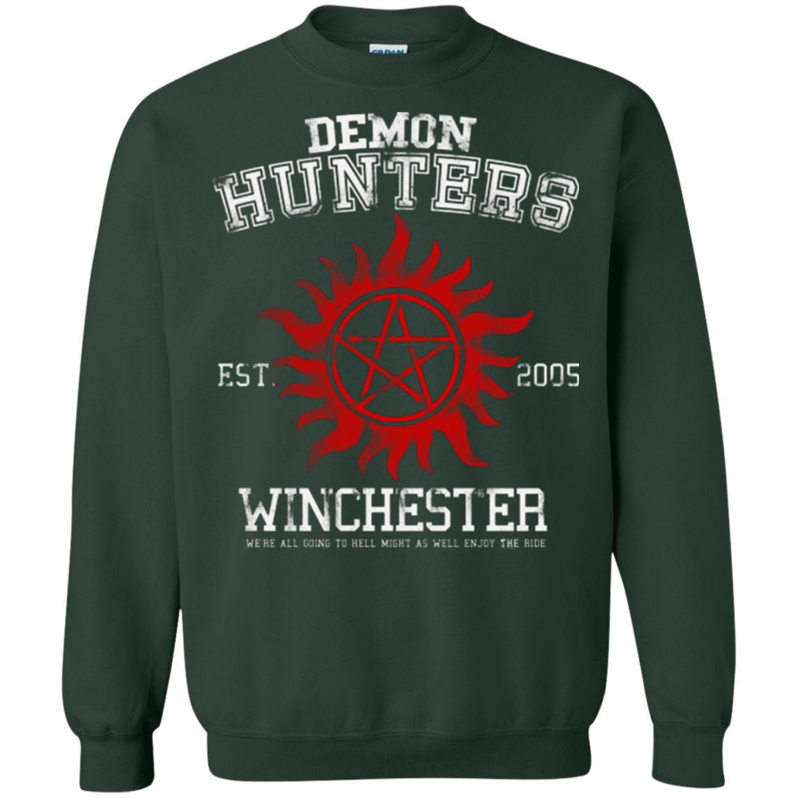 Sweatshirts Forest Green / Small Demon Hunters Crewneck Sweatshirt