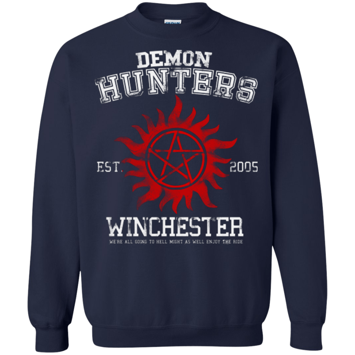 Sweatshirts Navy / Small Demon Hunters Crewneck Sweatshirt
