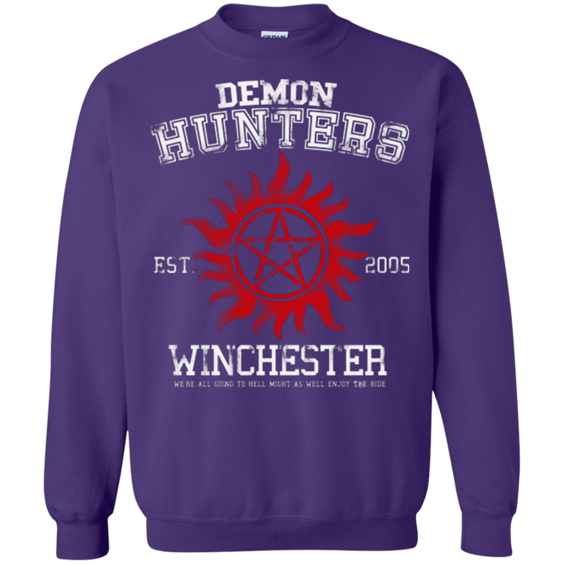Sweatshirts Purple / Small Demon Hunters Crewneck Sweatshirt