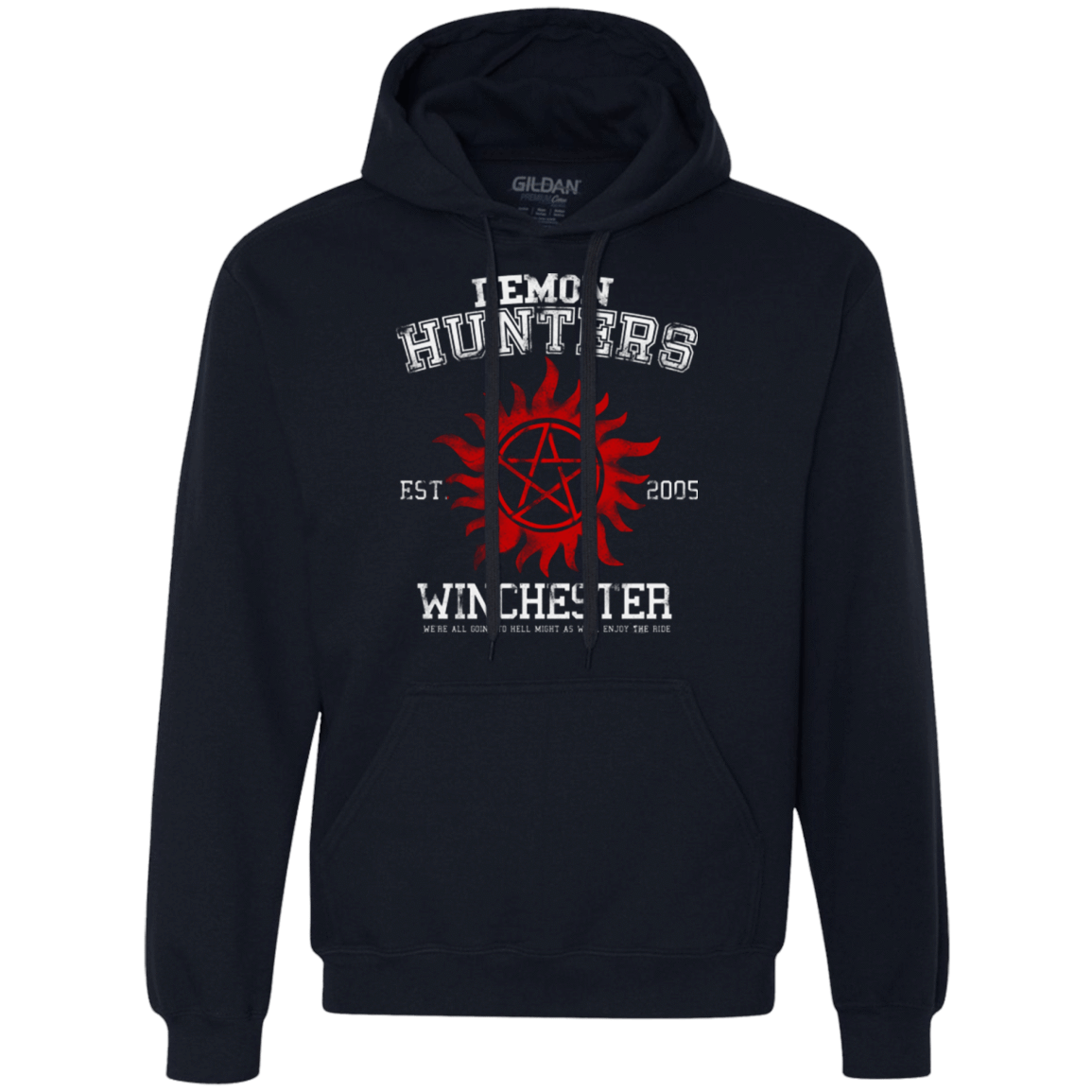 Sweatshirts Navy / Small Demon Hunters Premium Fleece Hoodie