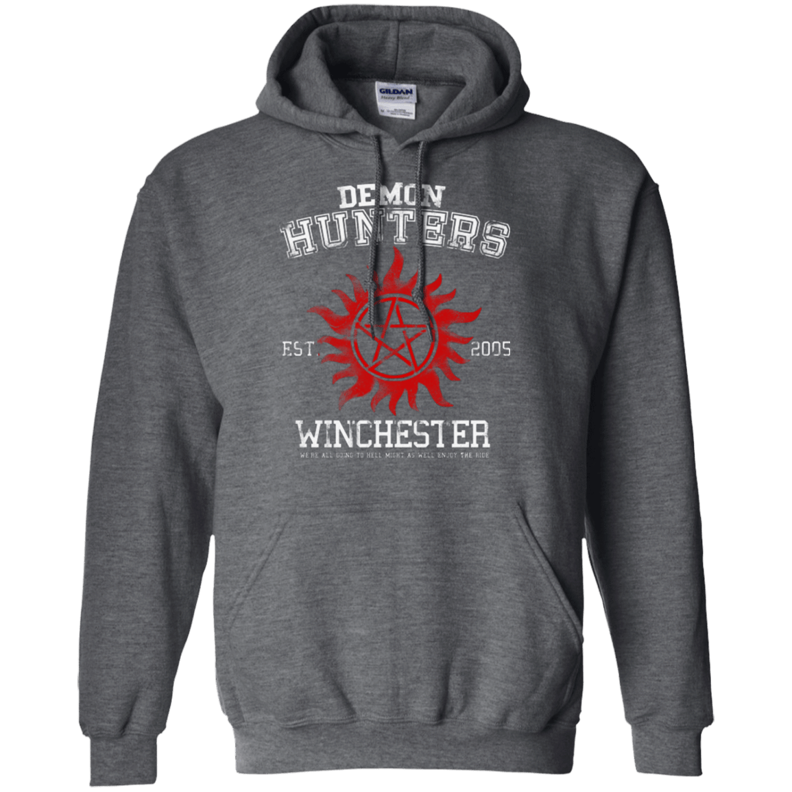 Sweatshirts Dark Heather / Small Demon Hunters Pullover Hoodie