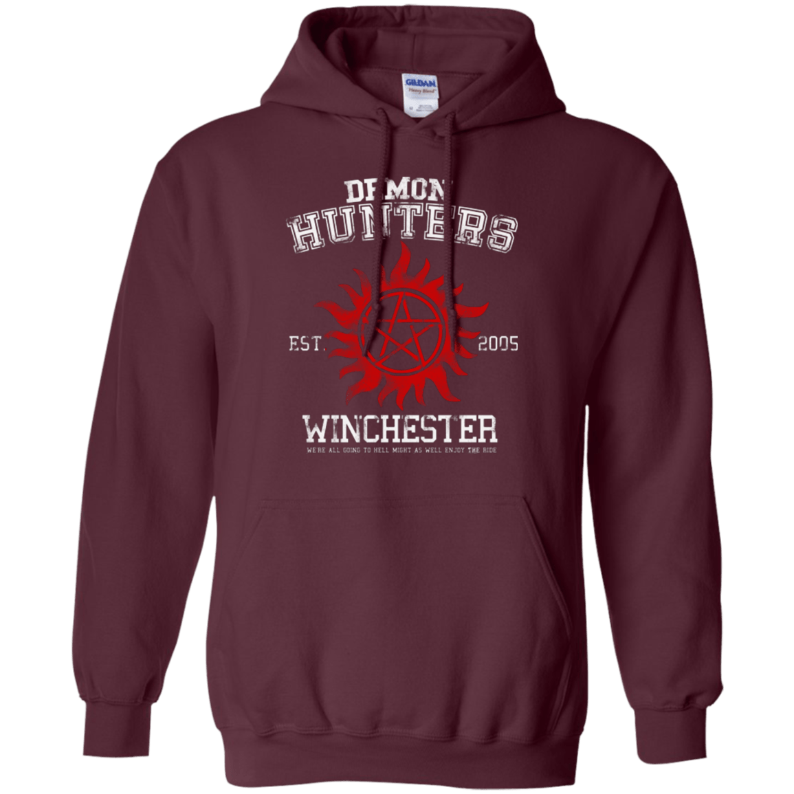 Sweatshirts Maroon / Small Demon Hunters Pullover Hoodie
