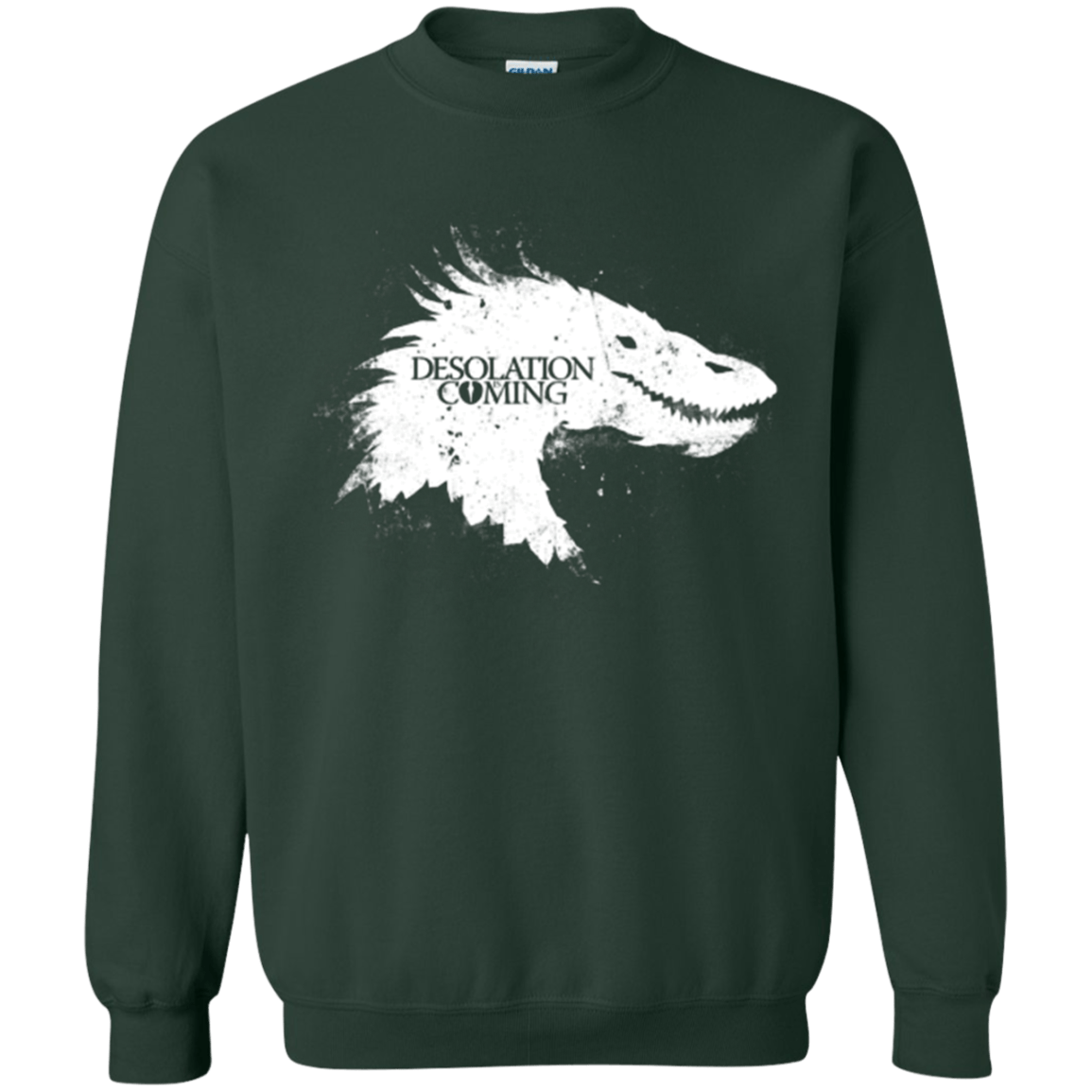 Sweatshirts Forest Green / Small Desolation is Coming white Crewneck Sweatshirt
