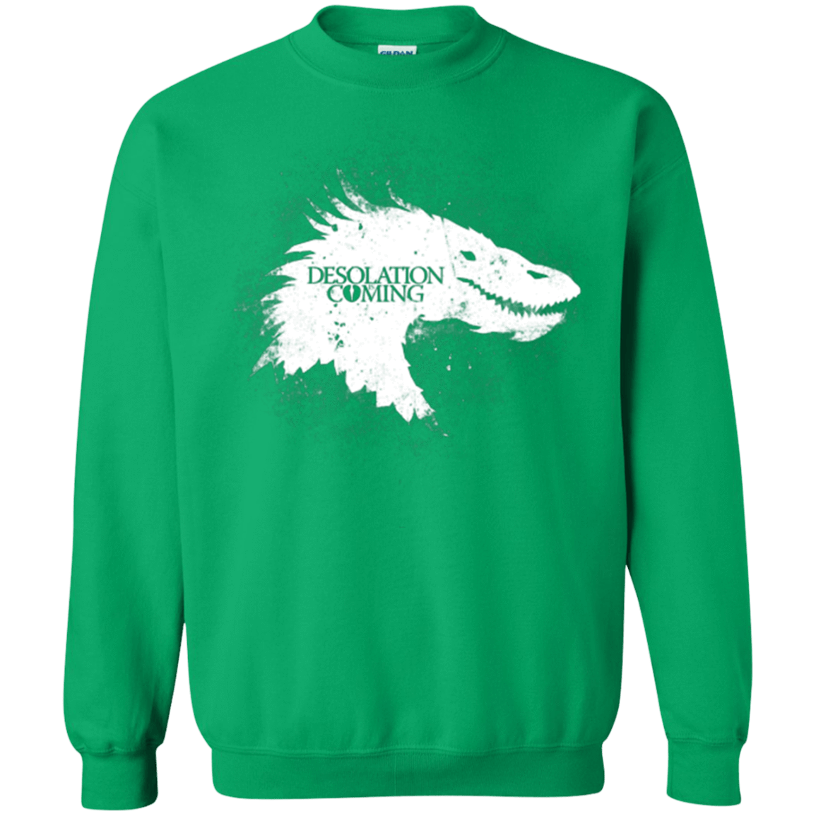 Sweatshirts Irish Green / Small Desolation is Coming white Crewneck Sweatshirt