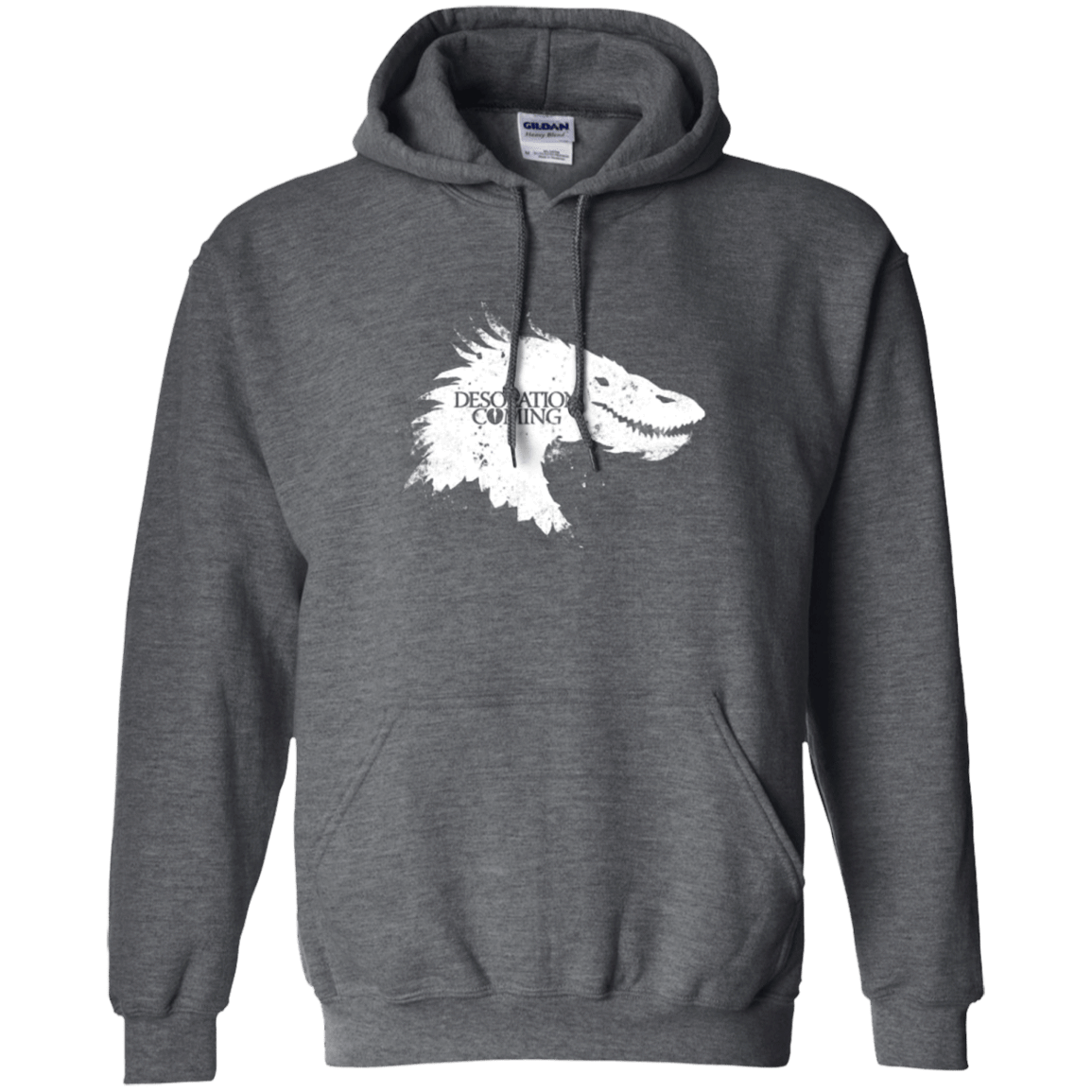 Sweatshirts Dark Heather / Small Desolation is Coming white Pullover Hoodie