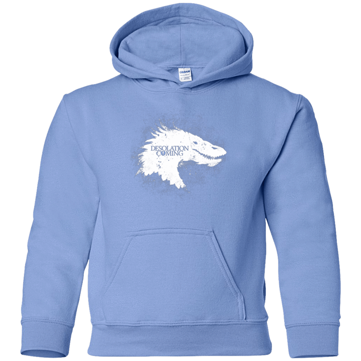 Sweatshirts Carolina Blue / YS Desolation is Coming white Youth Hoodie
