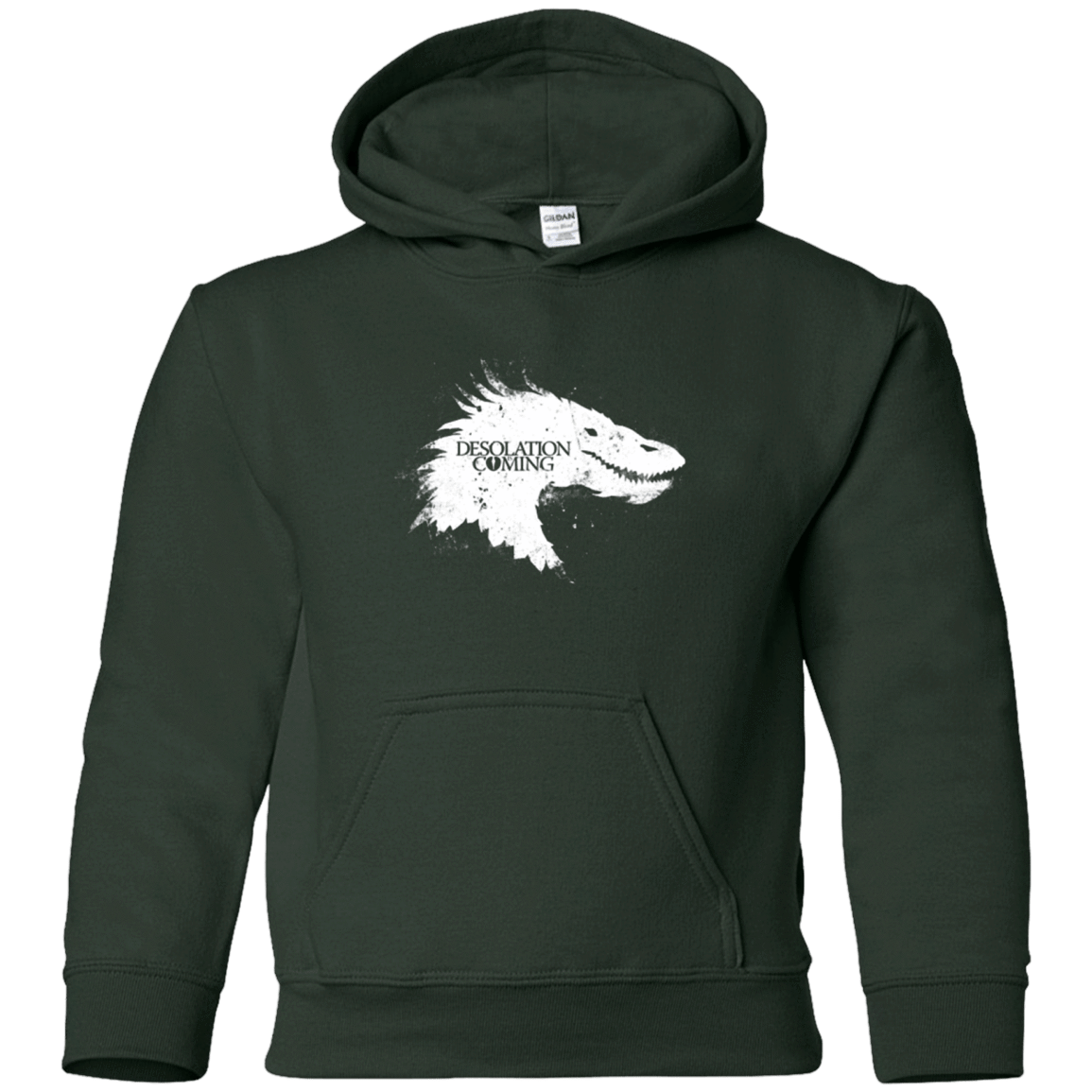 Sweatshirts Forest Green / YS Desolation is Coming white Youth Hoodie
