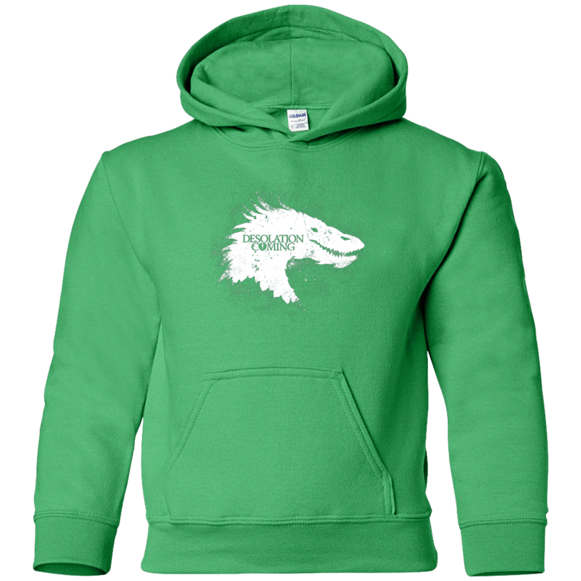 Sweatshirts Irish Green / YS Desolation is Coming white Youth Hoodie