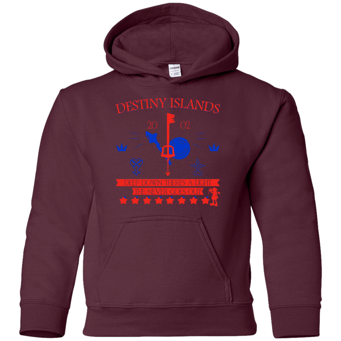 Sweatshirts Maroon / YS Destiny Island Youth Hoodie